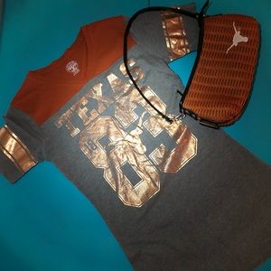 Texas Longhorns Top & Purse Bundle